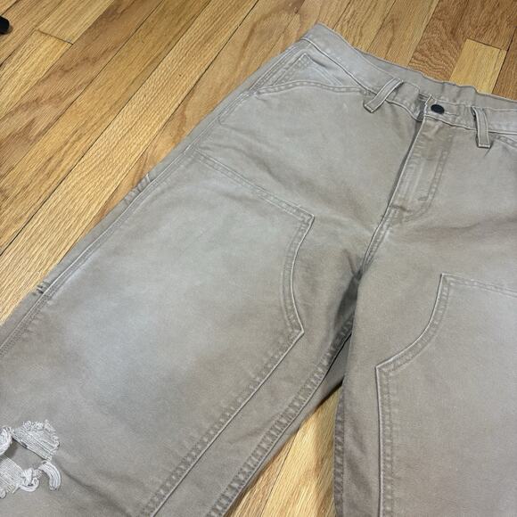 Levi's Men’s 30x32 Workwear Tan Carpenter Pants 568 Loose Straight Double Knee - Picture 6 of 16